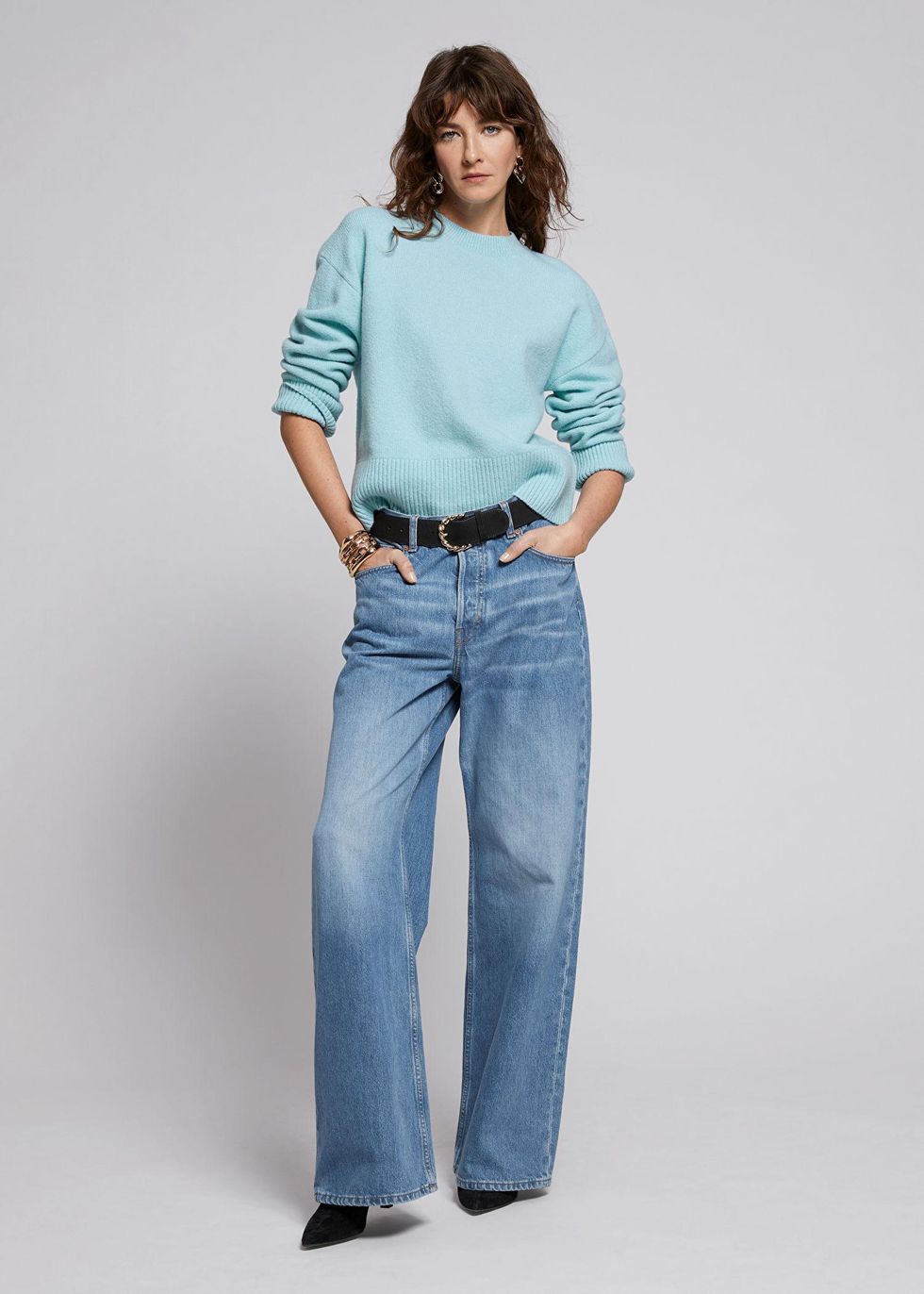 & Other Stories Cropped Knit Sweater