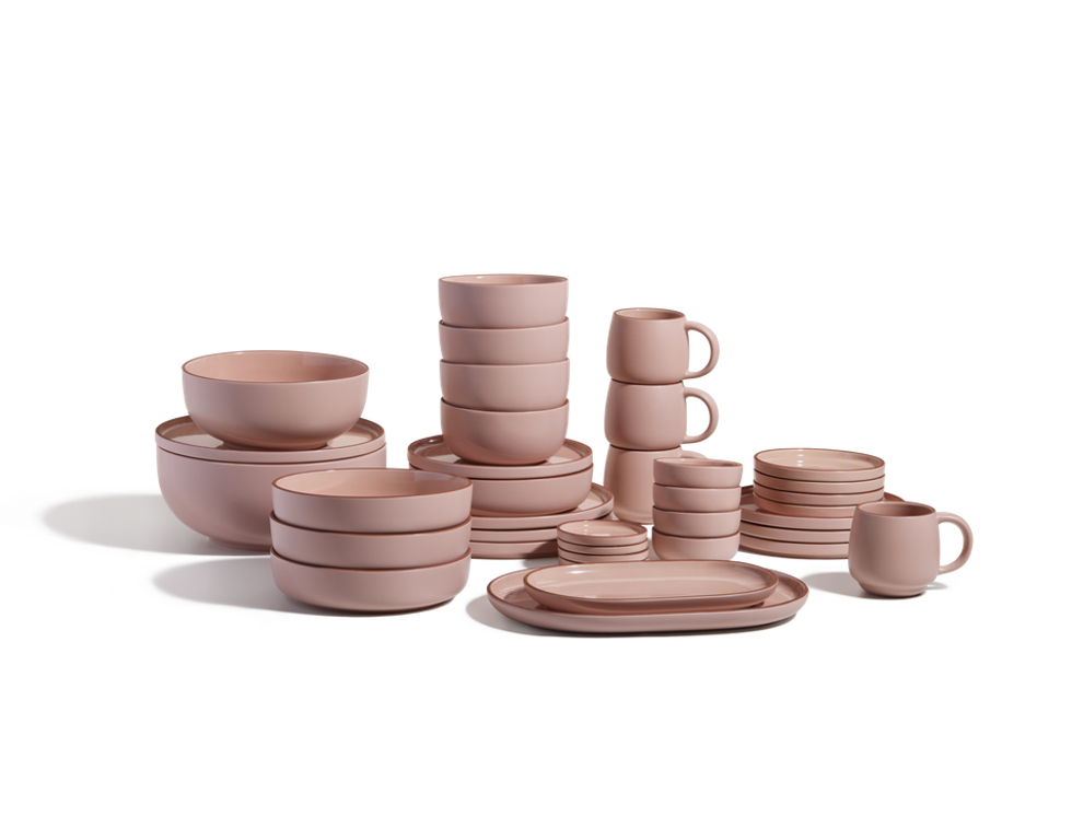 Our Place Everyone's Invited Mauve Tableware