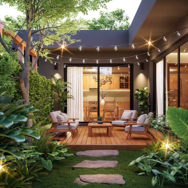 outdoor string lights