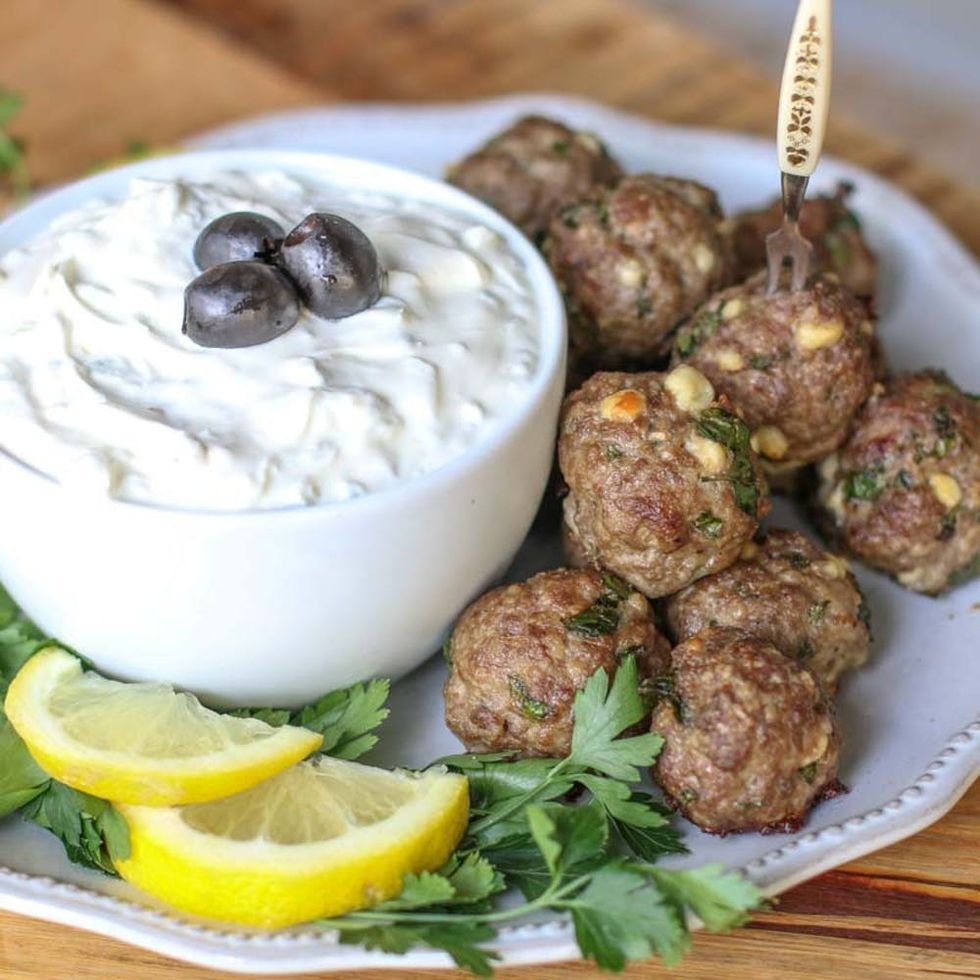 Oven-Baked Greek Meatballs
