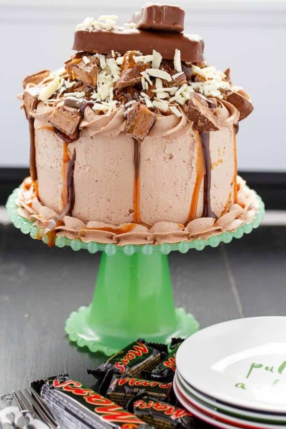 Overloaded Mars Bar Cake
