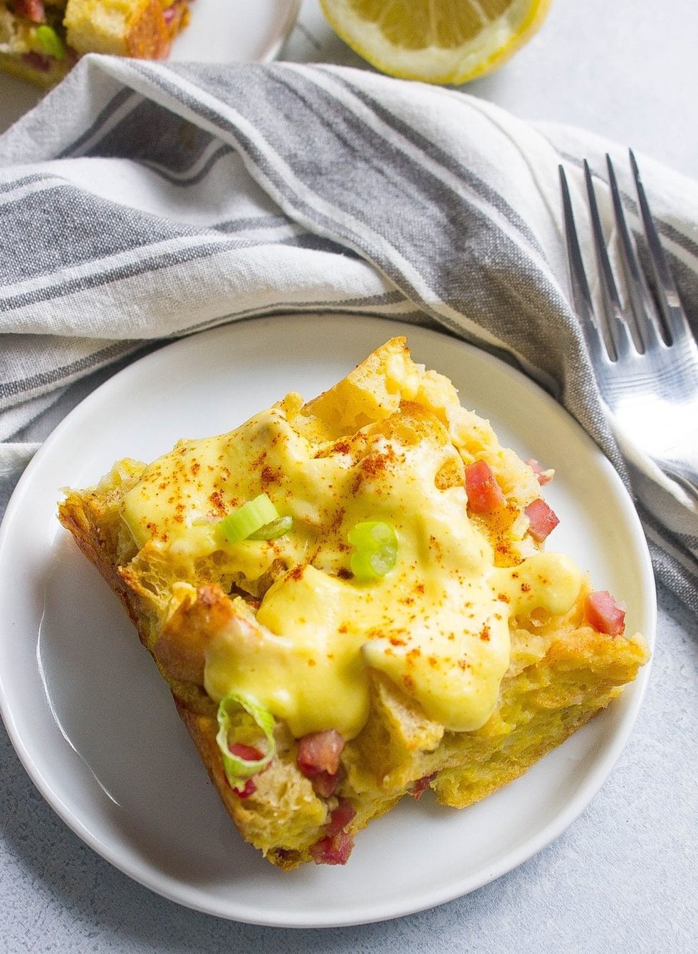 Overnight Eggs Benedict Casserole