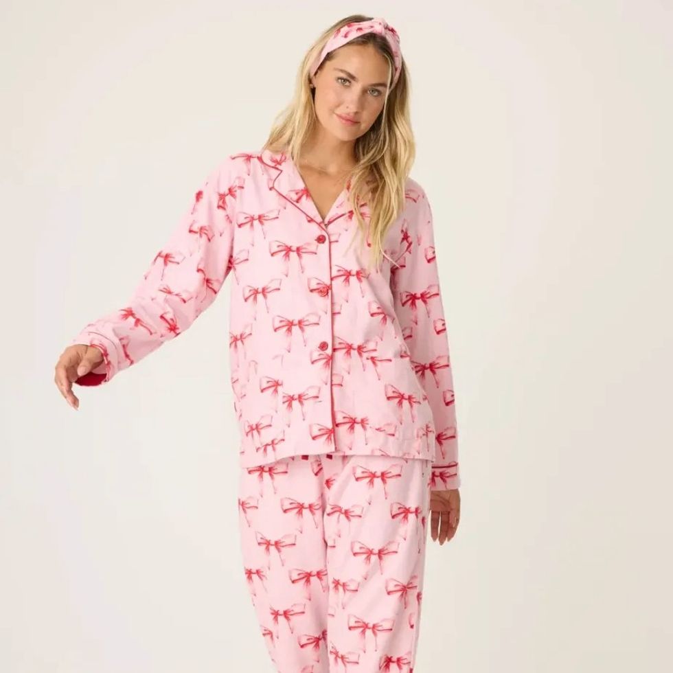 P.J. Salvage Ribbons & Bows Flannel PJ Set