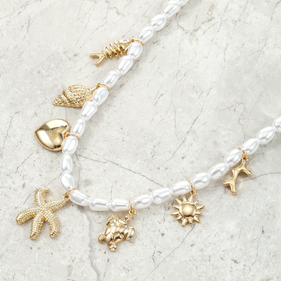 Packed Party Beachside Charm Necklace