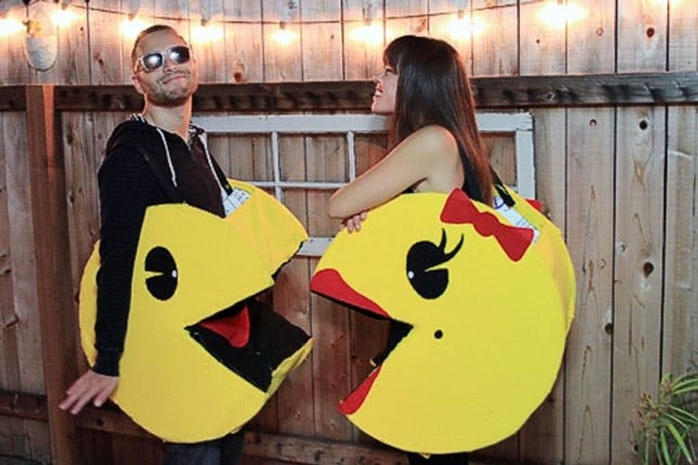 Pacman and Ms. Pacman DIY Couples Costumes