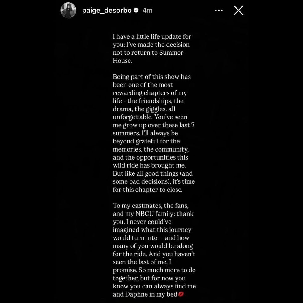 paige desorbo instagram story