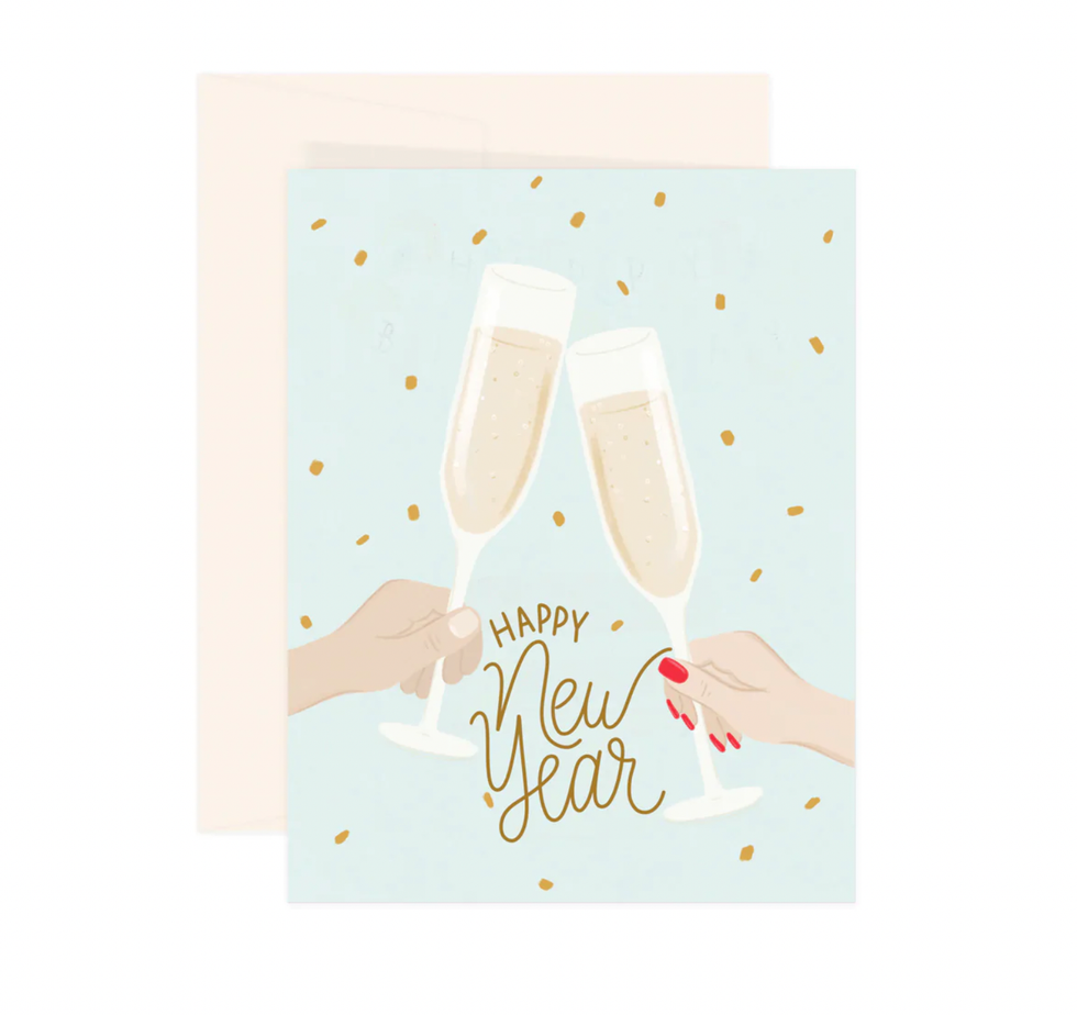 Paige & Willow Toast New Year Card