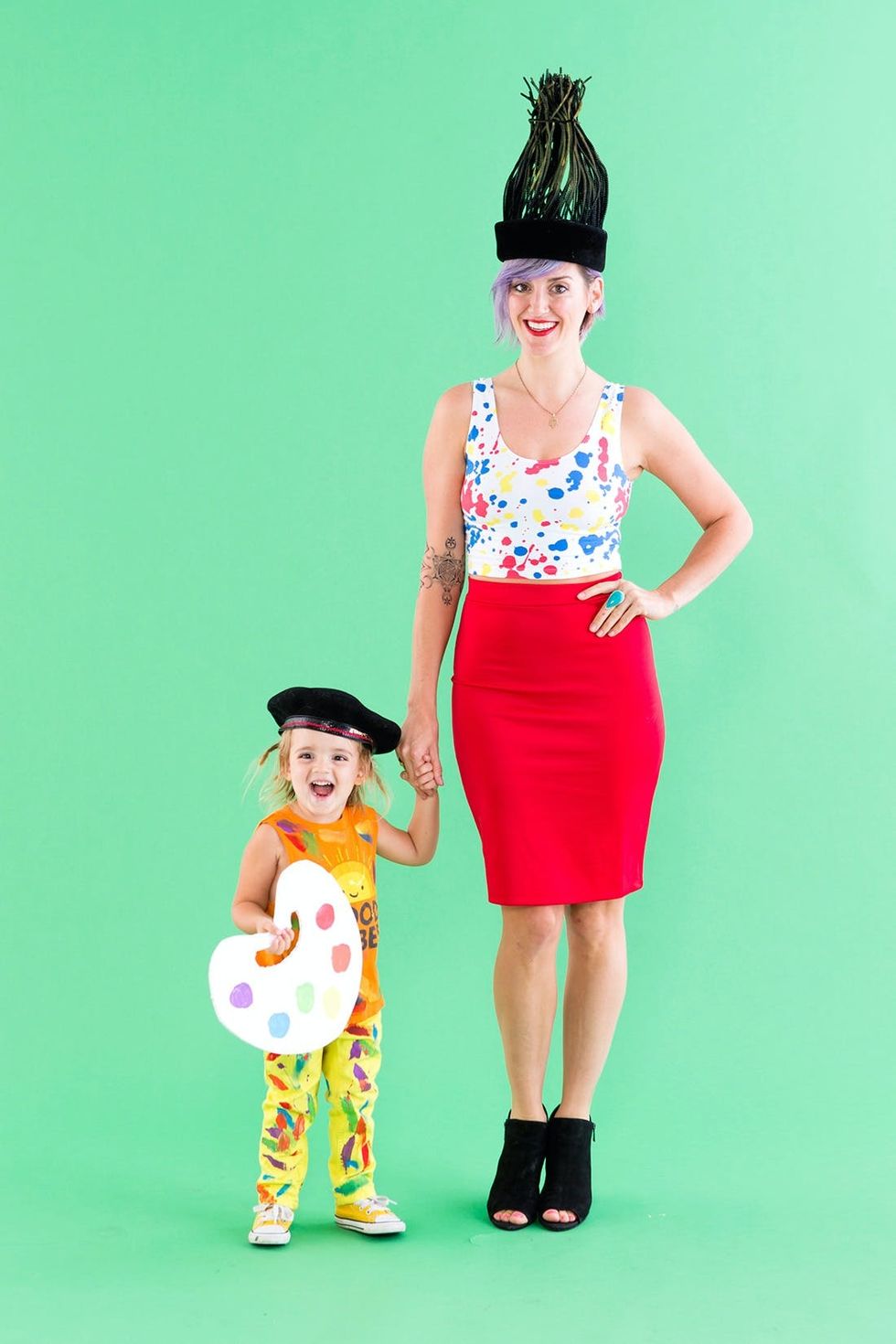 Paint Brush and Paint Palette Halloween Costumes