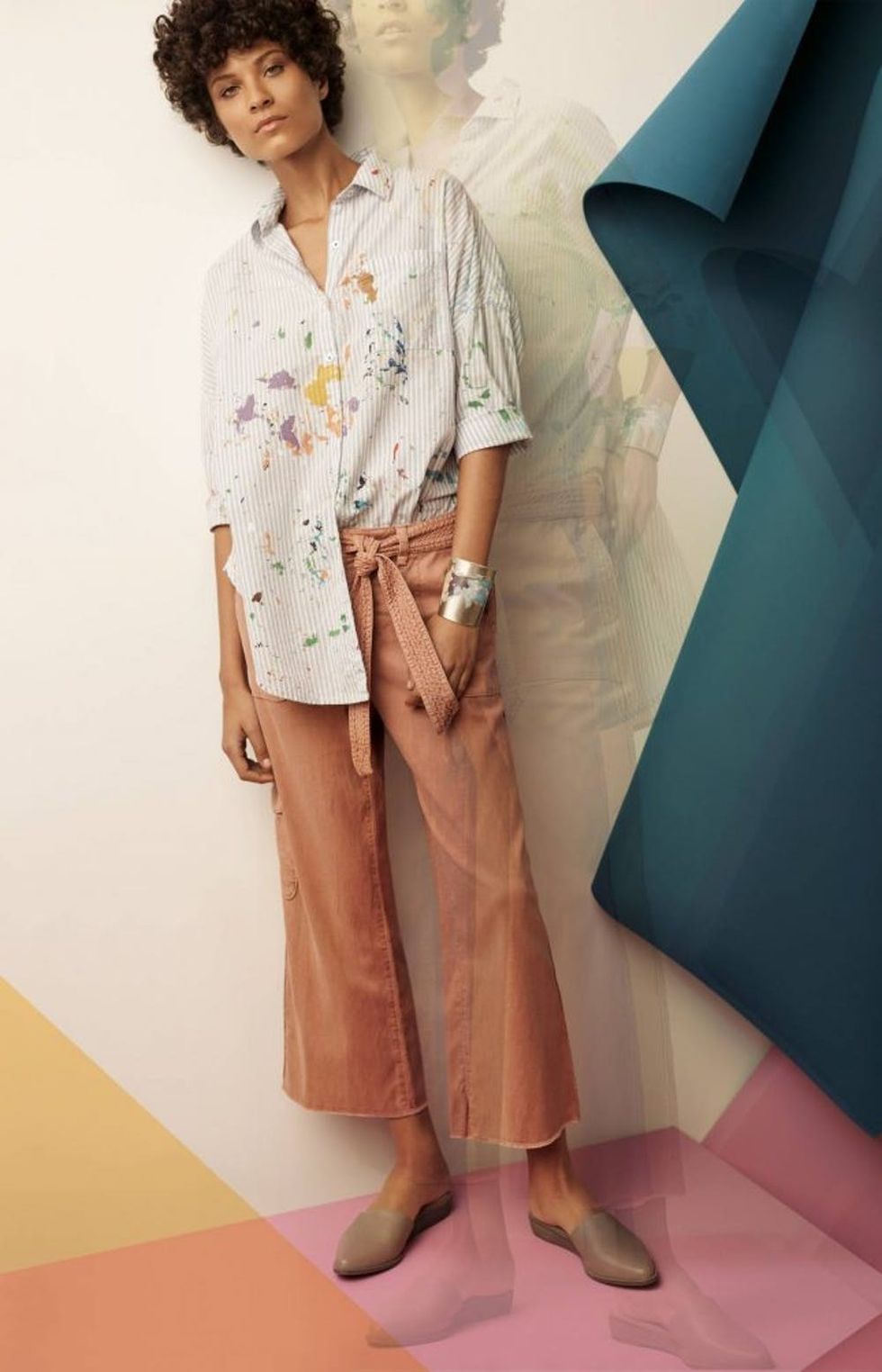 painterly-button-down