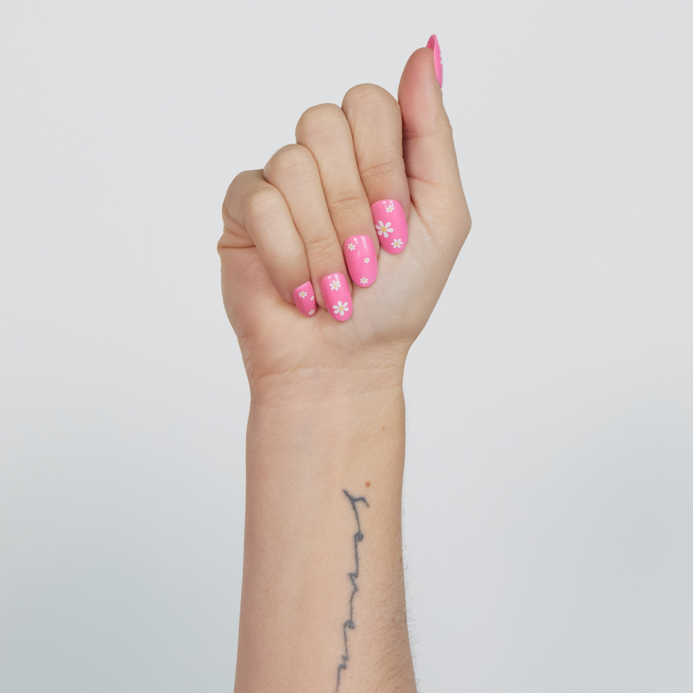 PaintLab 'Daisy Pink' Press-On Nails