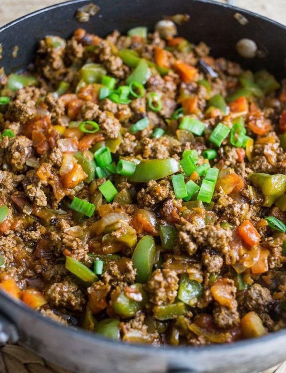 Paleo Vegan "Meaty" Taco Skillet