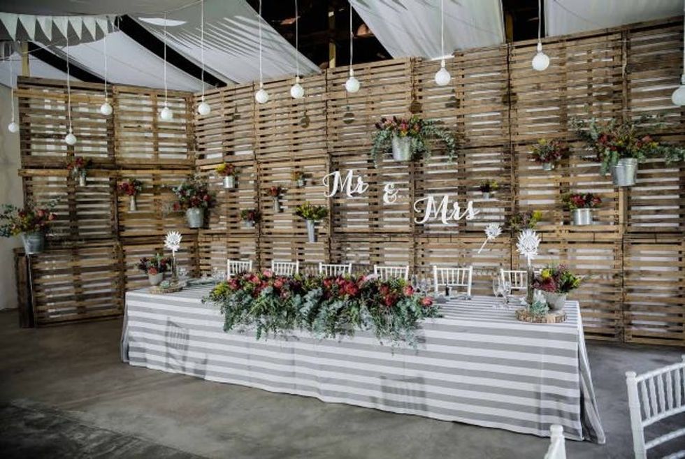 Pallet Wedding Wall