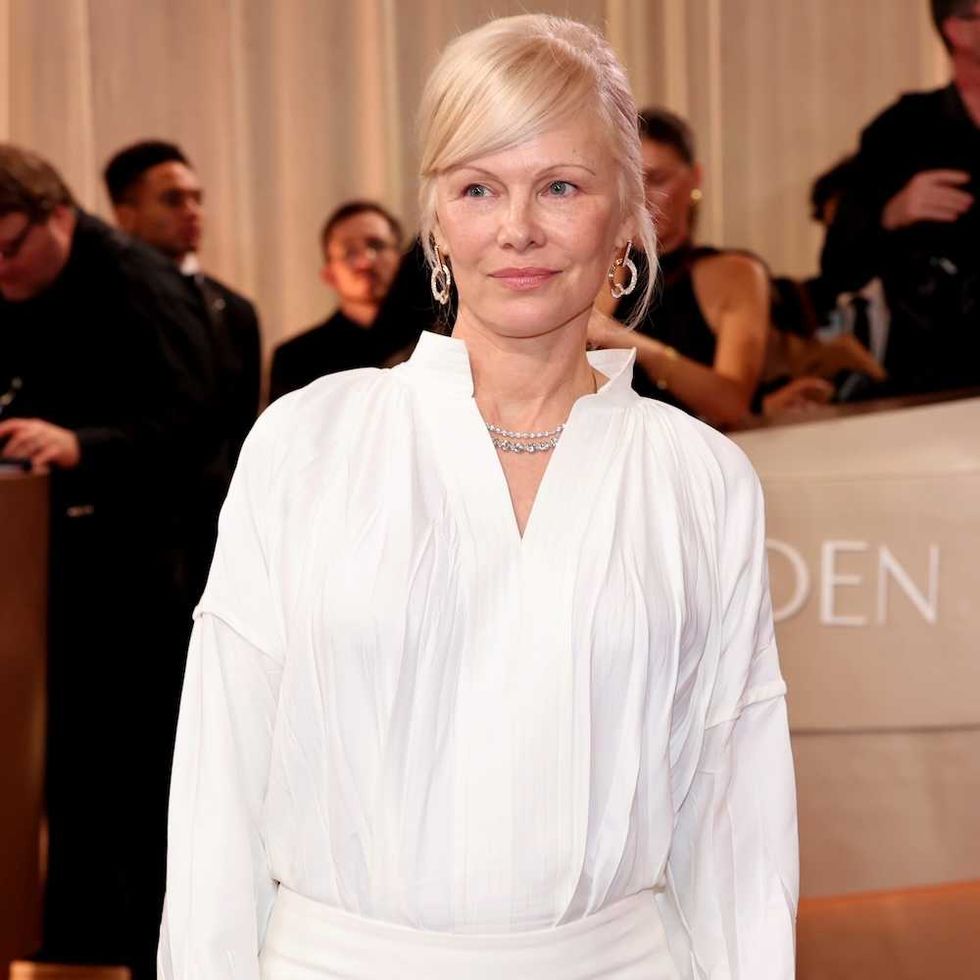 Pamela Anderson at the 83rd Golden Globes in 2026