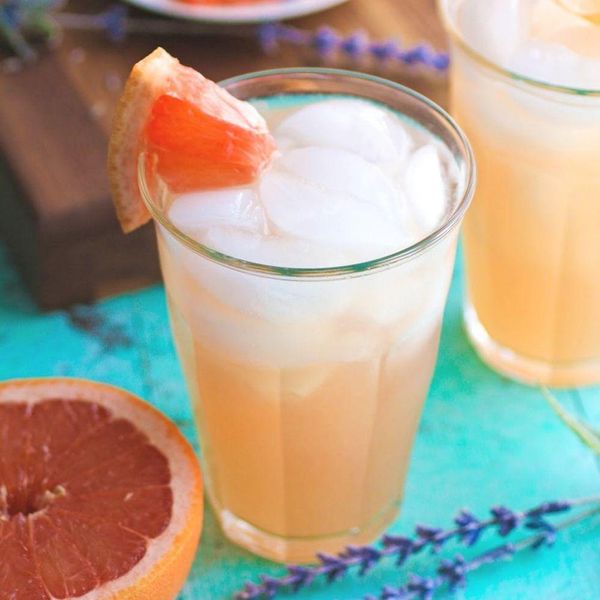 Pamplemousse La Croix and Lavender Mocktail caffeine-free recipe