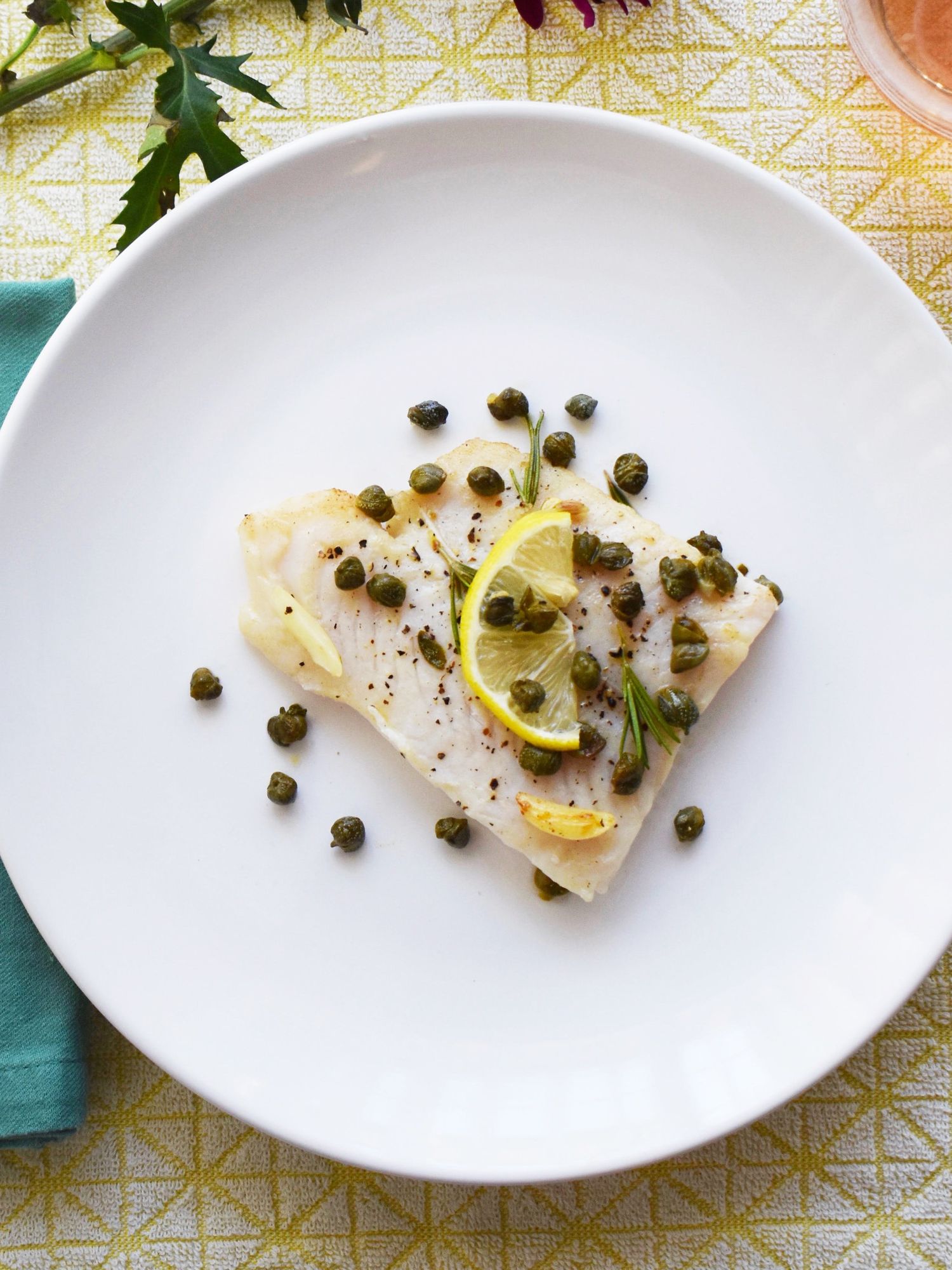Pan-Seared Dover Sole with Buttery Caper Sauce low carb dinner