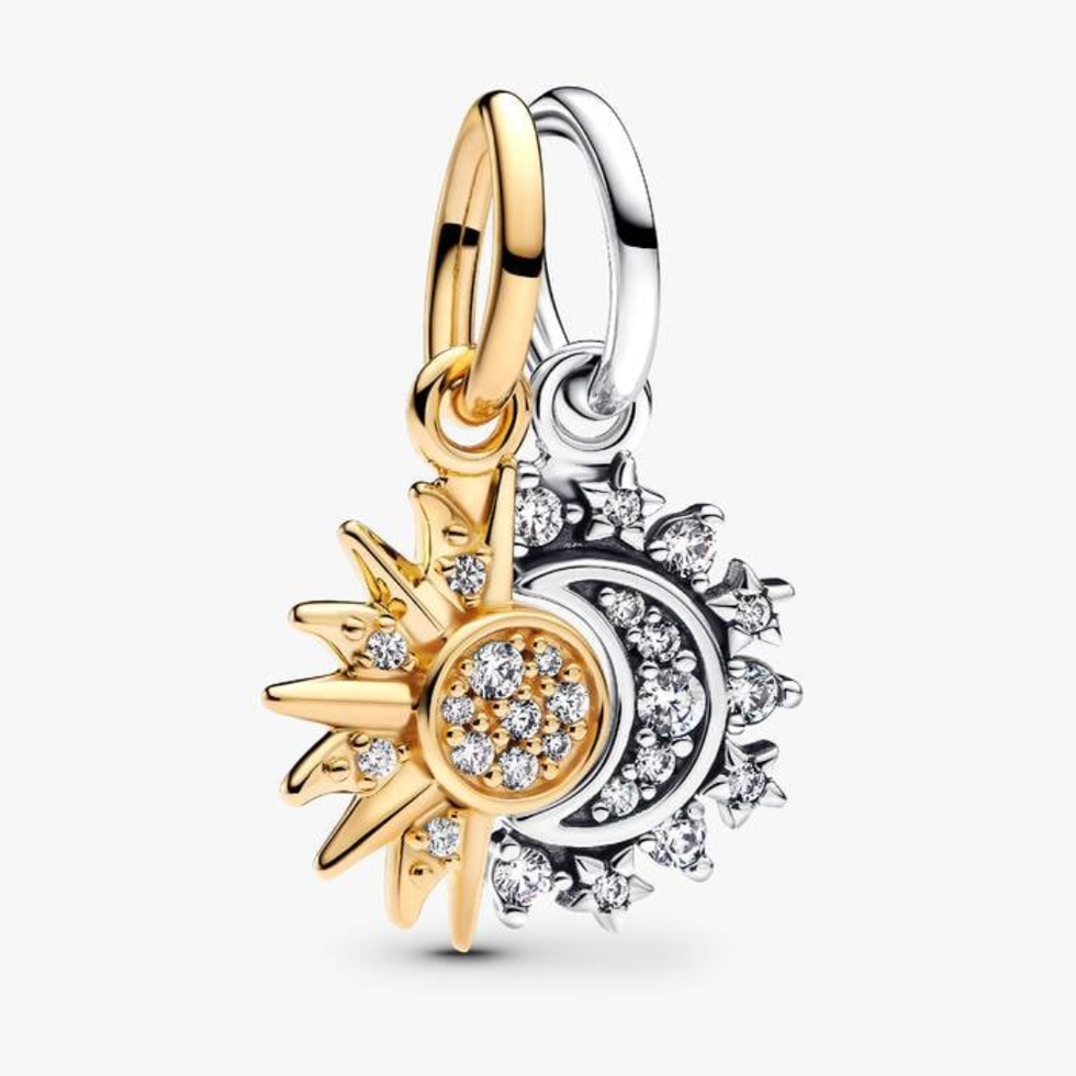 Pandora Splittable Sun & Moon Dangle Charm