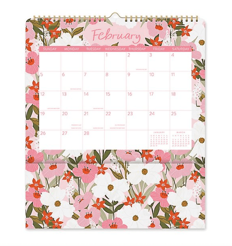 Colorful Wall Calendars That Will Last Well Into 2023 - Brit + Co