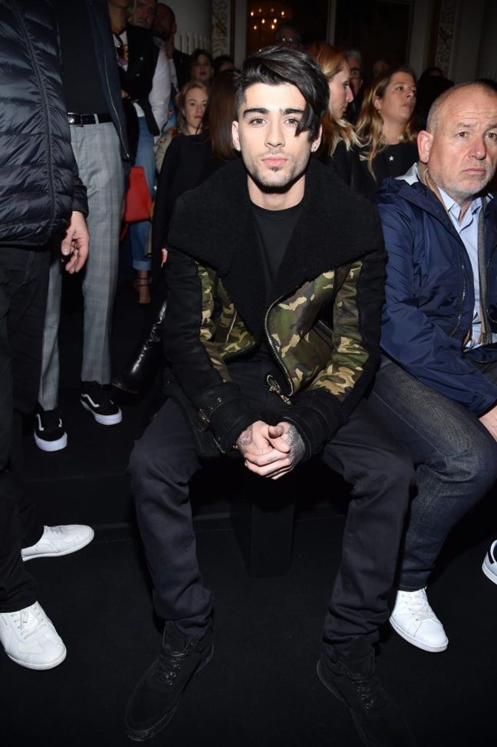 PARIS, FRANCE - MARCH 02: Zayn Malik attends the Balmain show as part of the Paris Fashion Week Womenswear Fall/Winter 2017/2018 on March 2, 2017 in Paris, France. (Photo by Pascal Le Segretain/Getty Images)