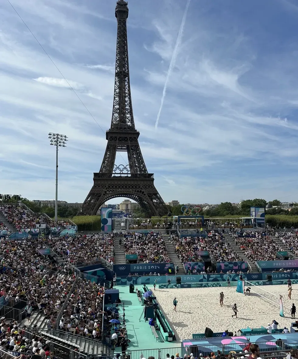 Paris Olympics beach volleyball stadium