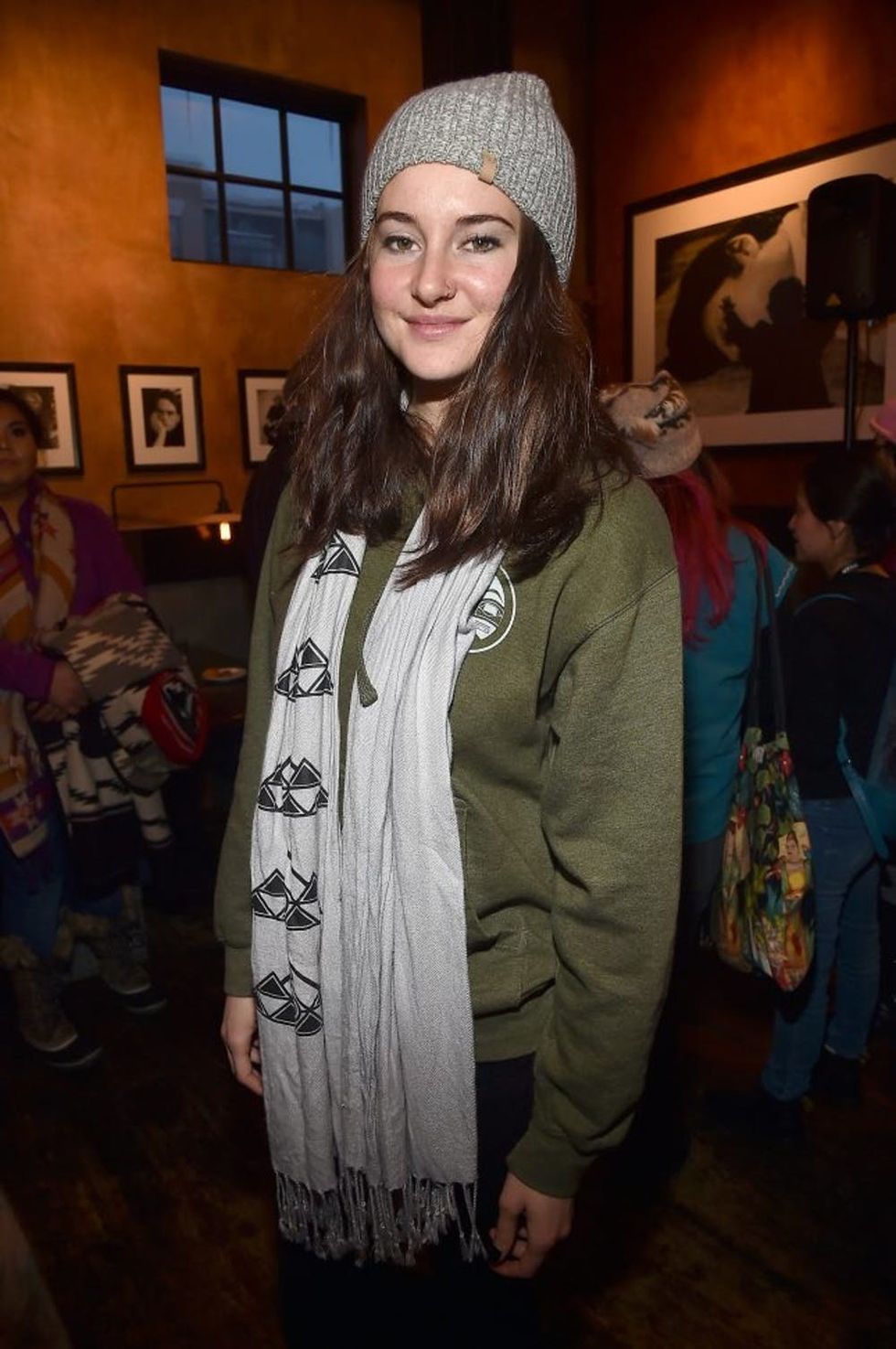 PARK CITY, UT - JANUARY 23: Actress Shailene Woodley attends the Standing Rock Event at Zoom Restaurant on January 23, 2017 in Park City, Utah. (Photo by Alberto E. Rodriguez/Getty Images for Sundance Film Festival)