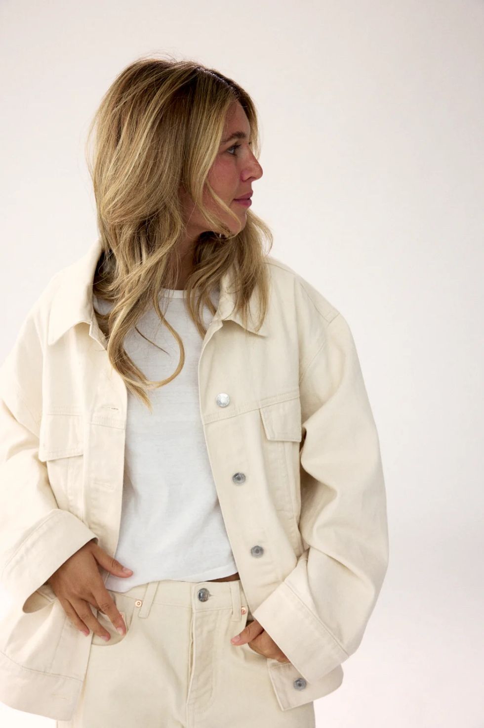 Parke Oversized Cream Jacket