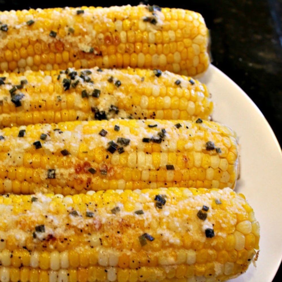 Parmesan Chive Corn on the Cob