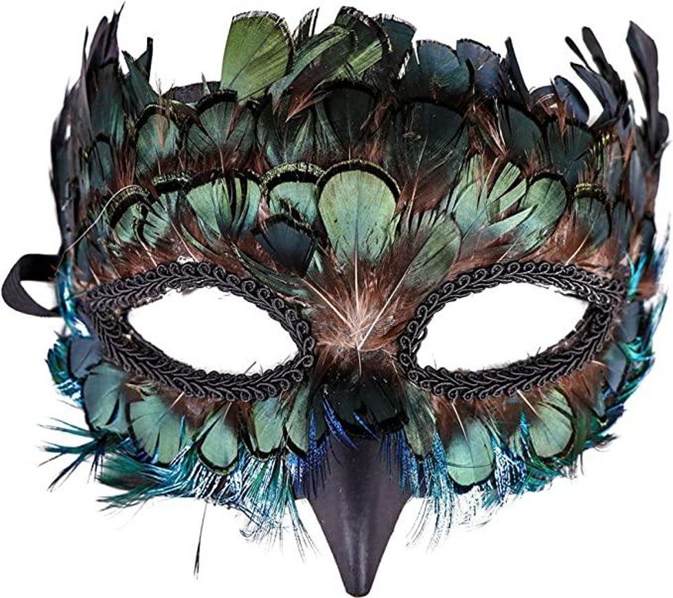 party animal peacock mask