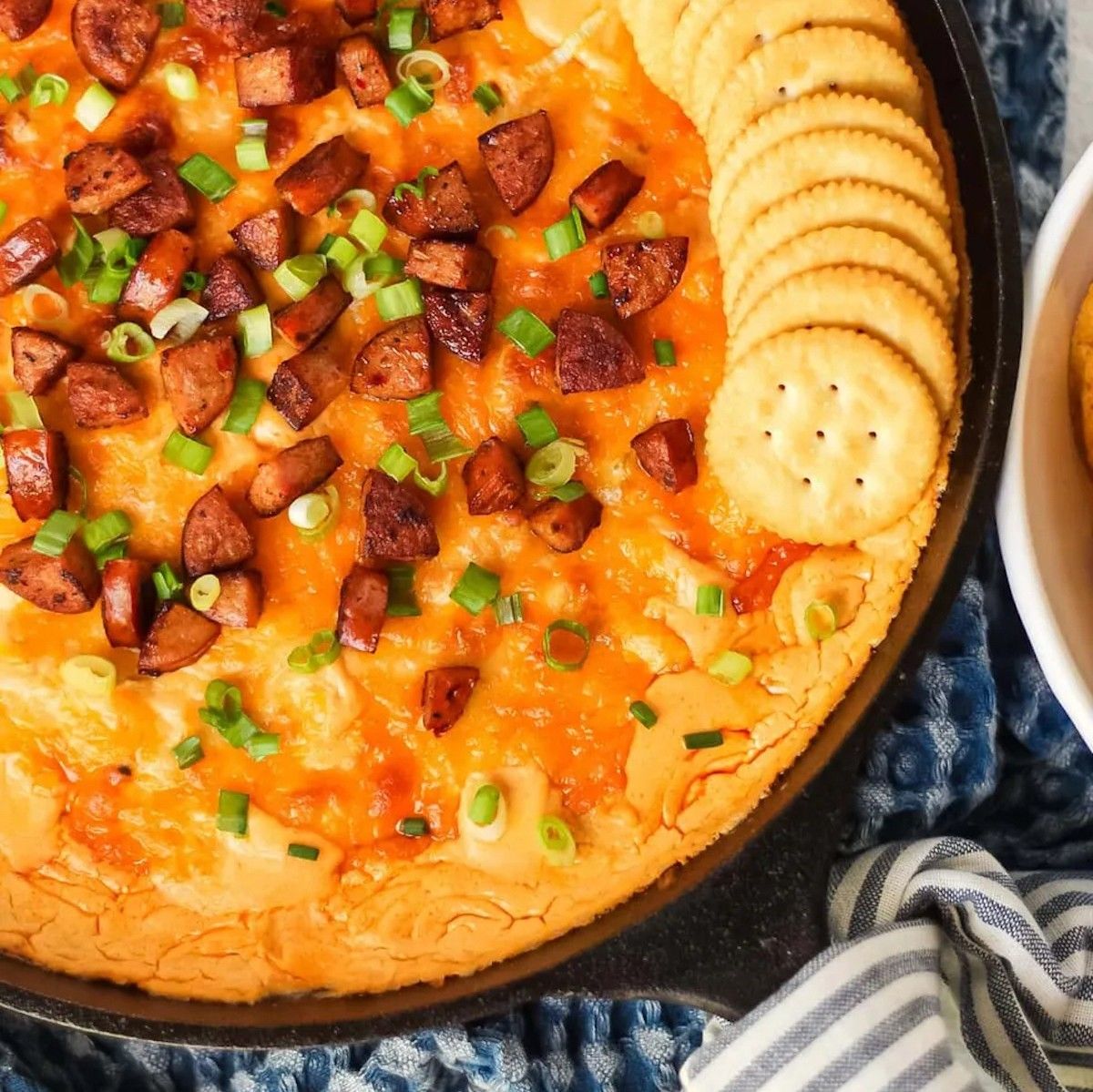 party food ideas dip and crackers