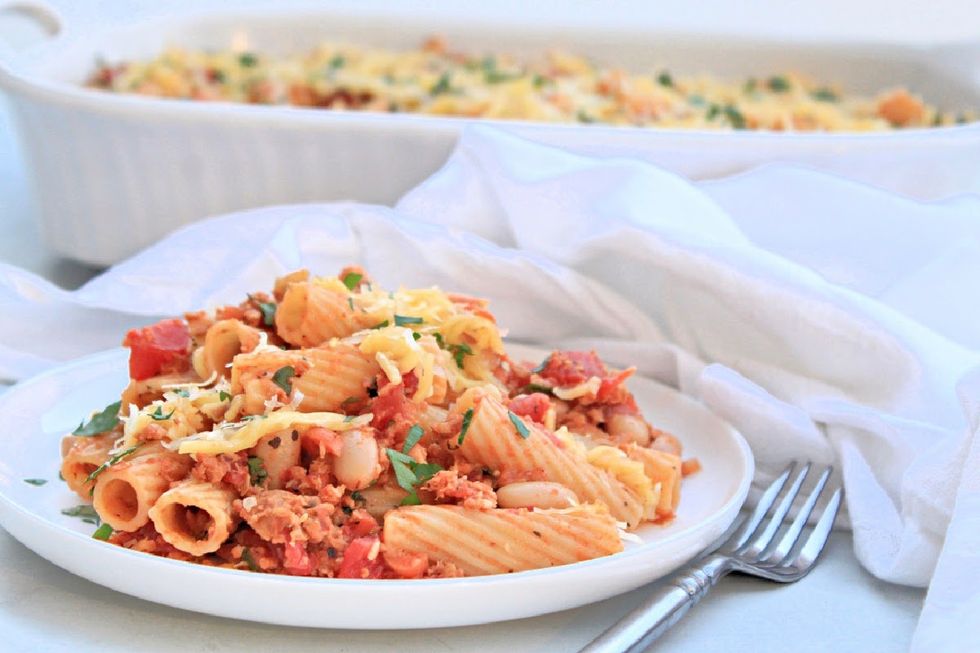 Pasta e Fagioli al Forno