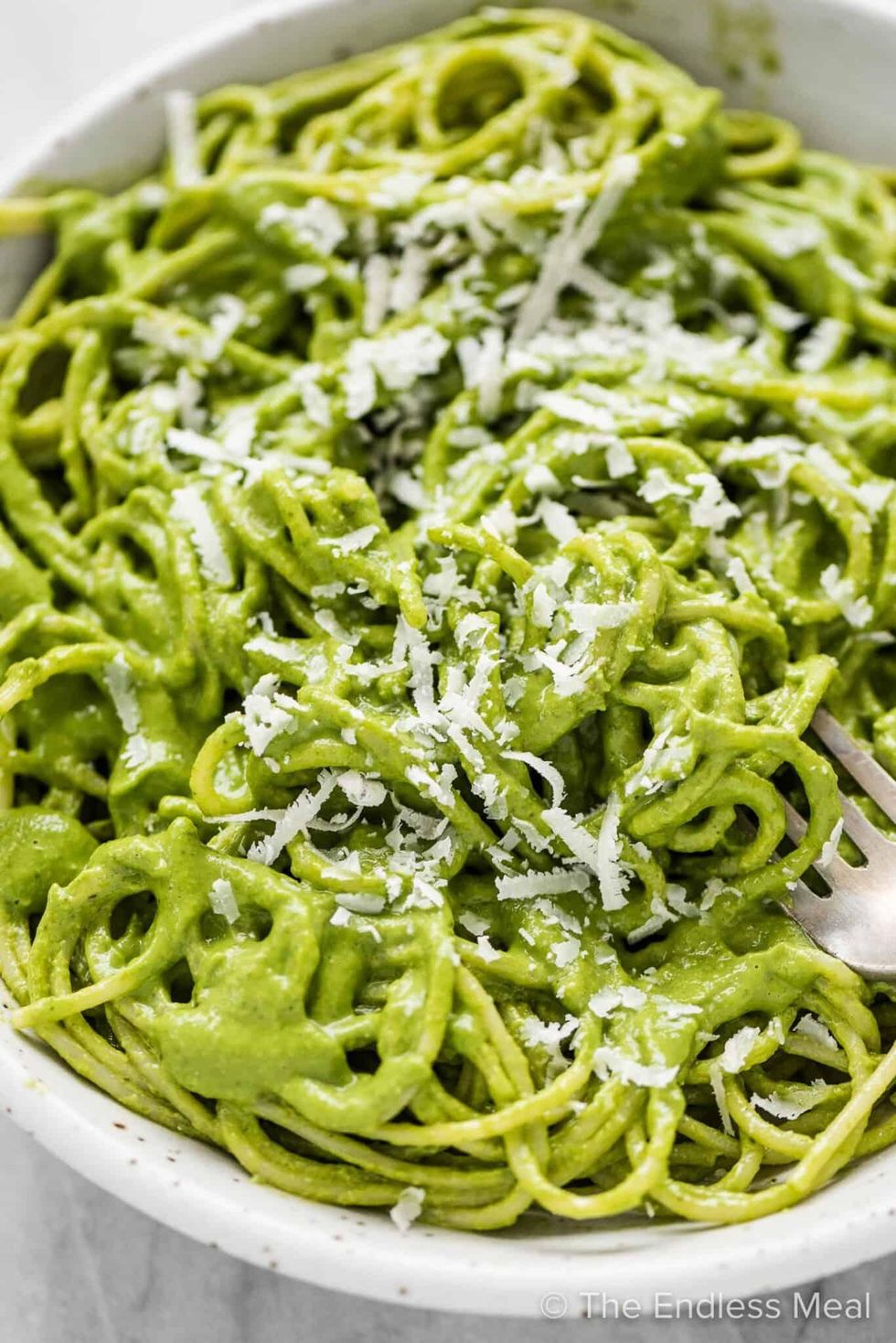 Pasta with Creamy Pesto Sauce easy lunch ideas