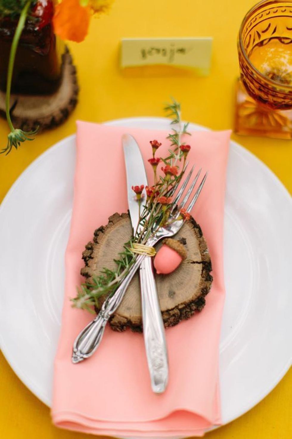 Pastel Place Setting Details