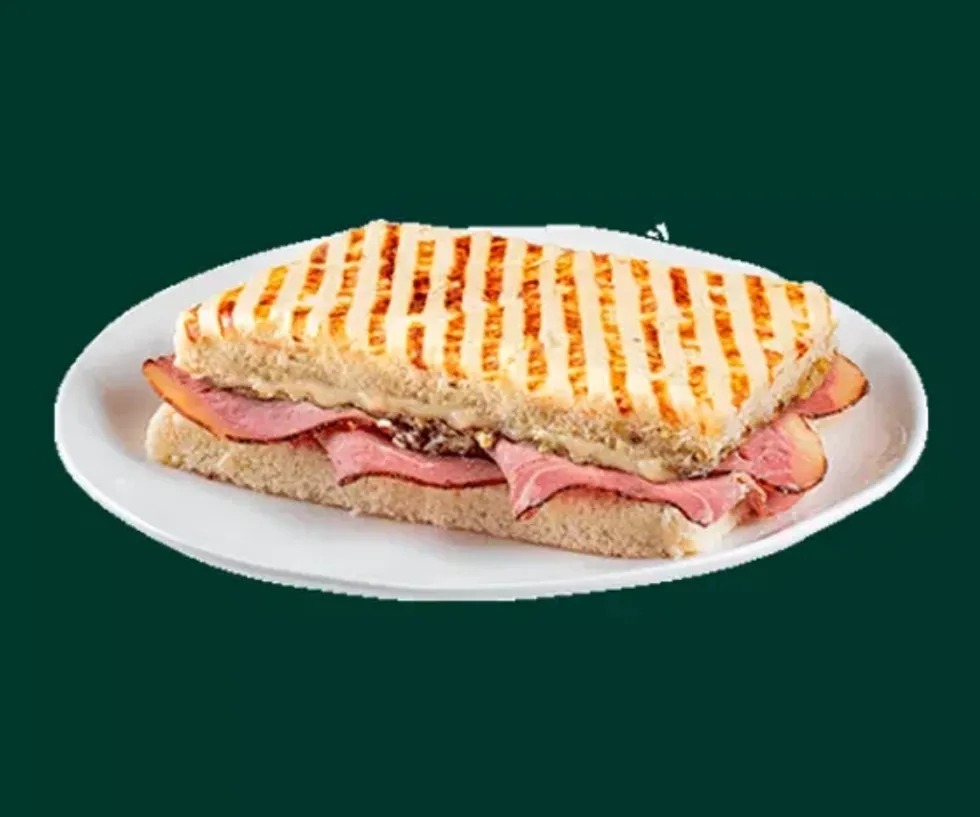 Pastrami Focaccia with Pistachio Cream from starbucks spain