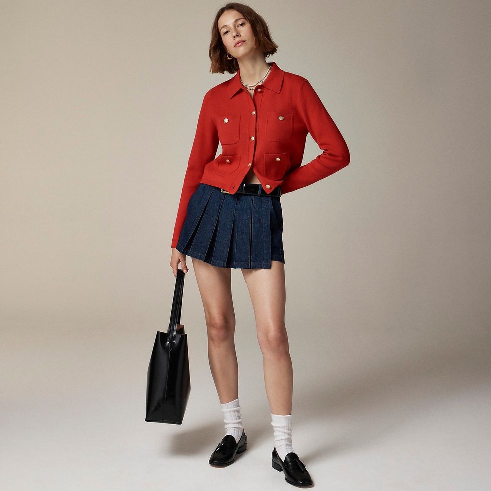 Patch-Pocket Sweater Lady Jacket