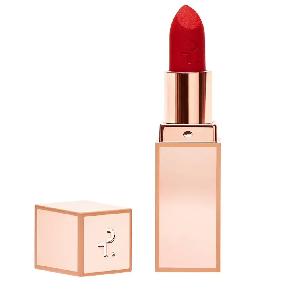 patrick ta matte red lipstick