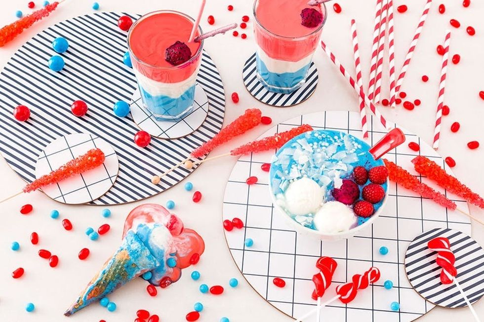 Patriotic Ice Cream 3 Ways