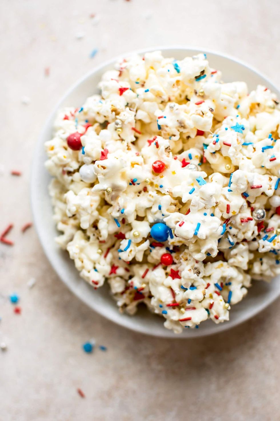 Patriotic Marshmallow Popcorn