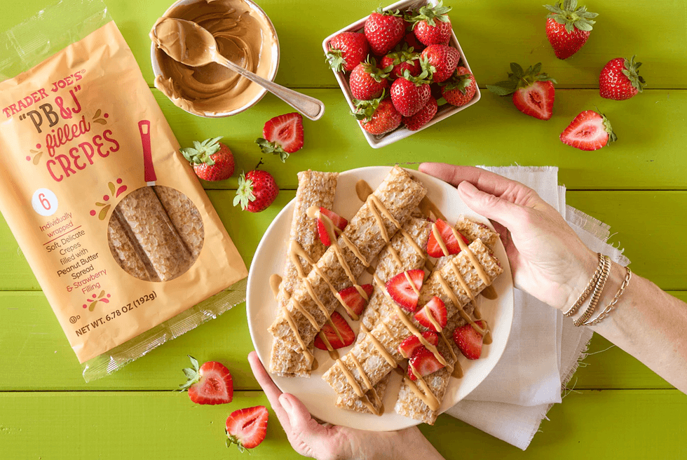 "PB & J" Filled Crepes