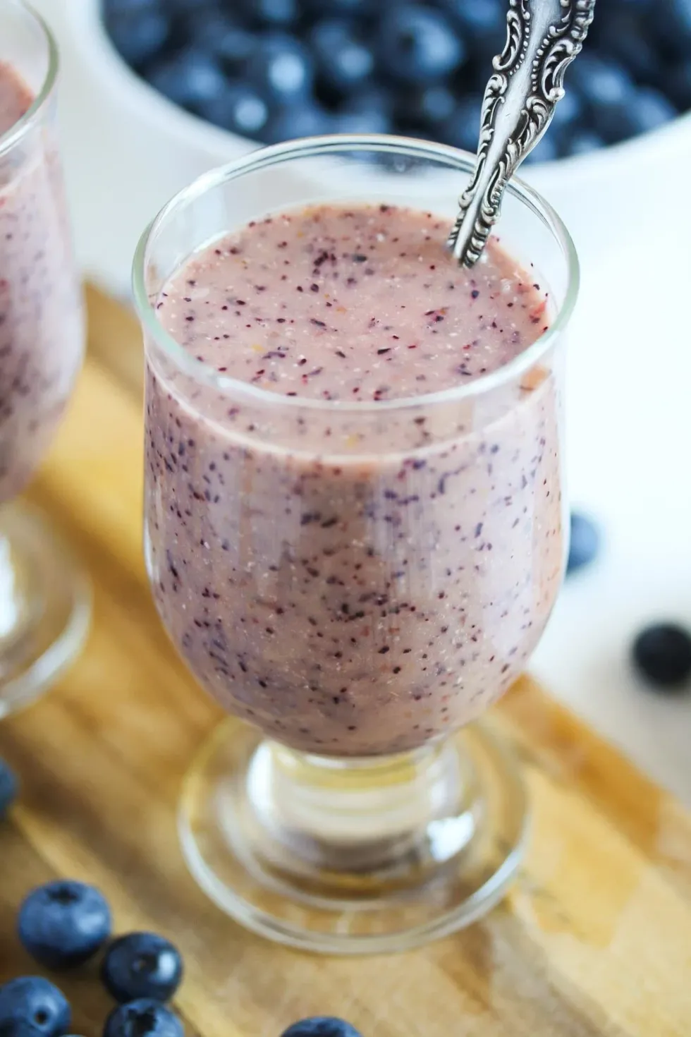 Peach Blueberry Smoothie with Oats