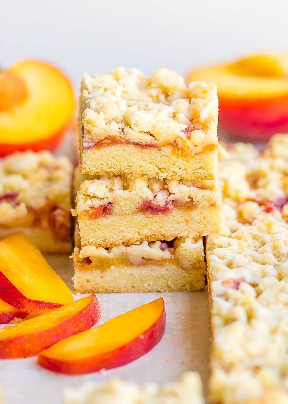 Peach Crumble Bars