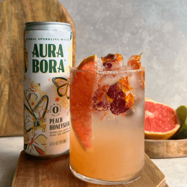 Peach Honeysuckle Mocktail