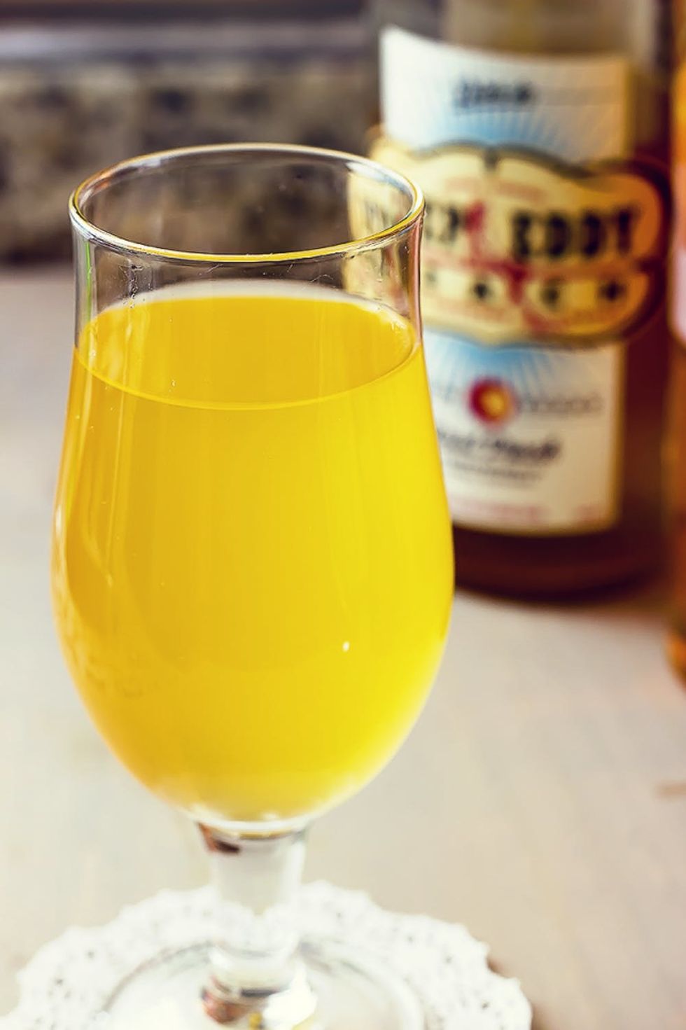 Peach Vodka Martinis Simple Cocktail