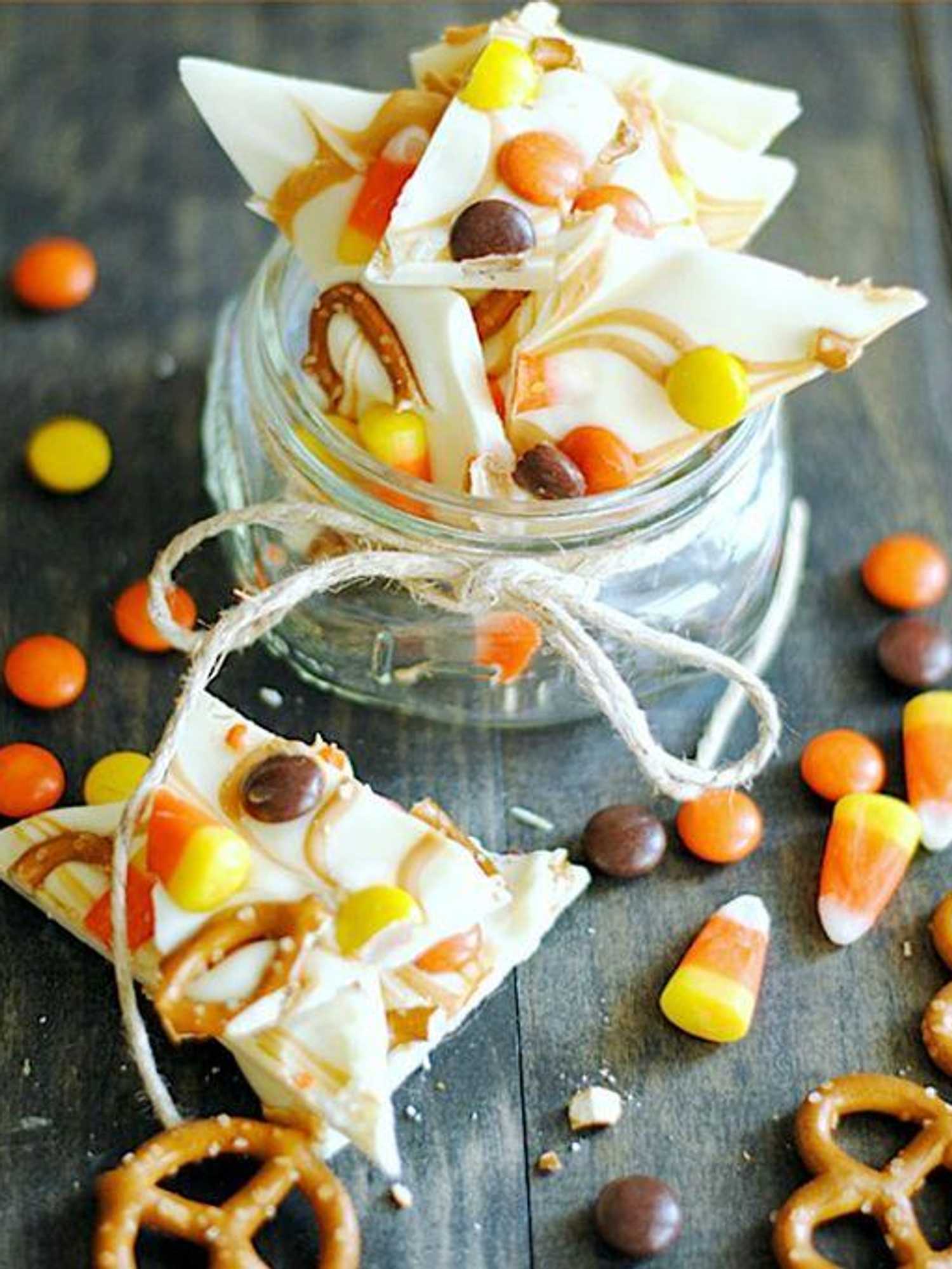 Peanut Butter Candy Corn Bark