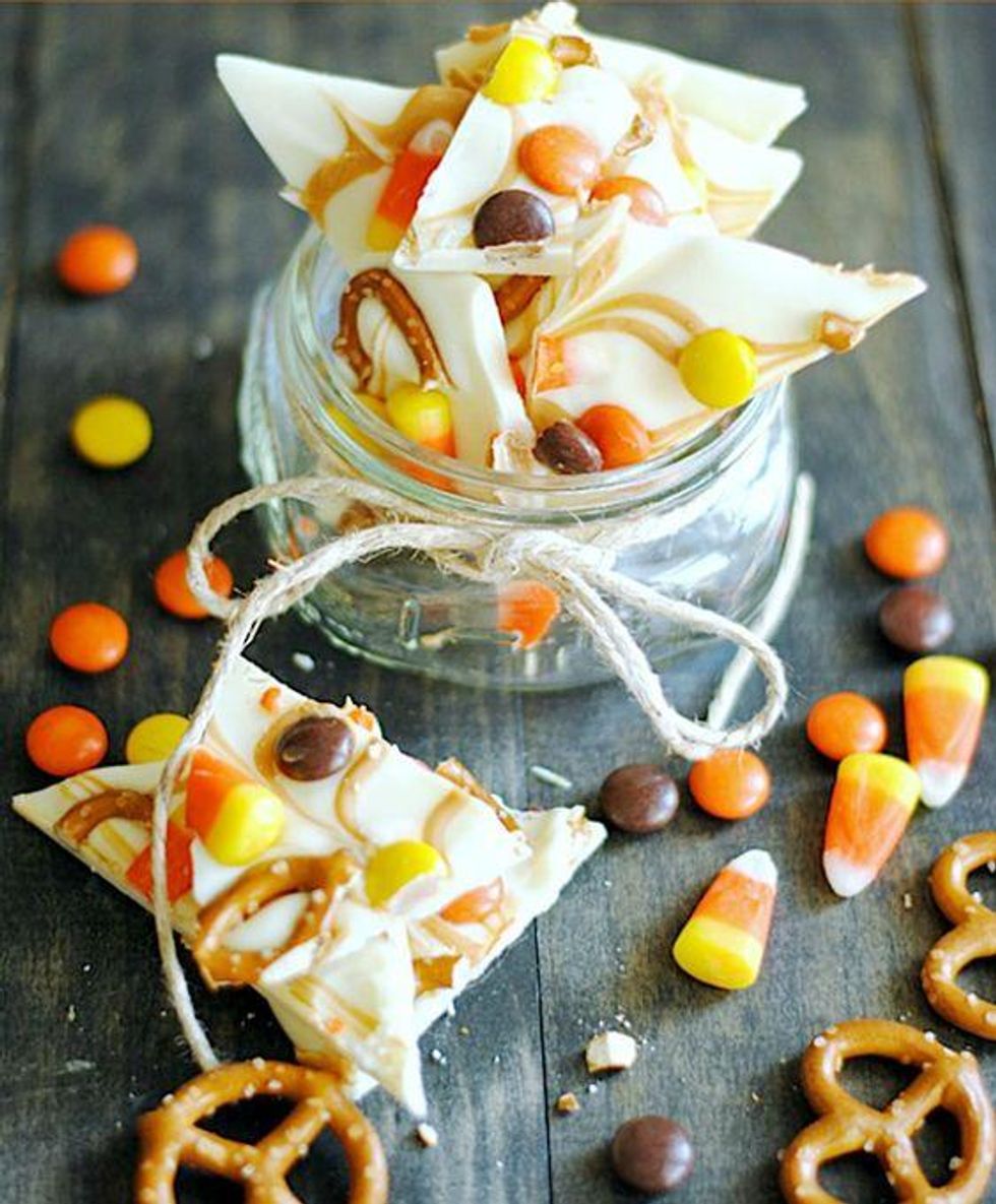 Peanut Butter Candy Corn Bark