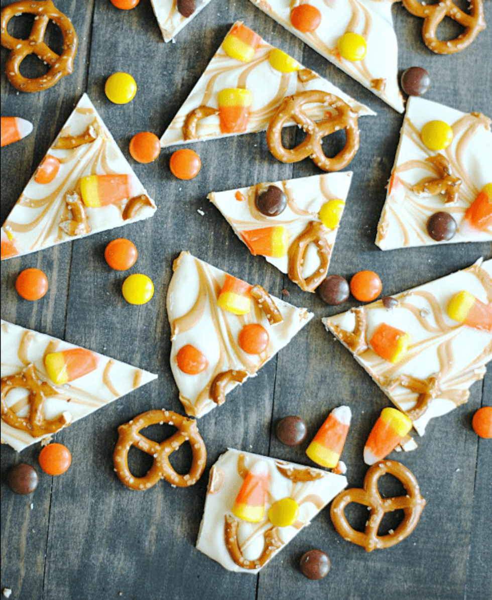 Peanut Butter Candy Corn Bark