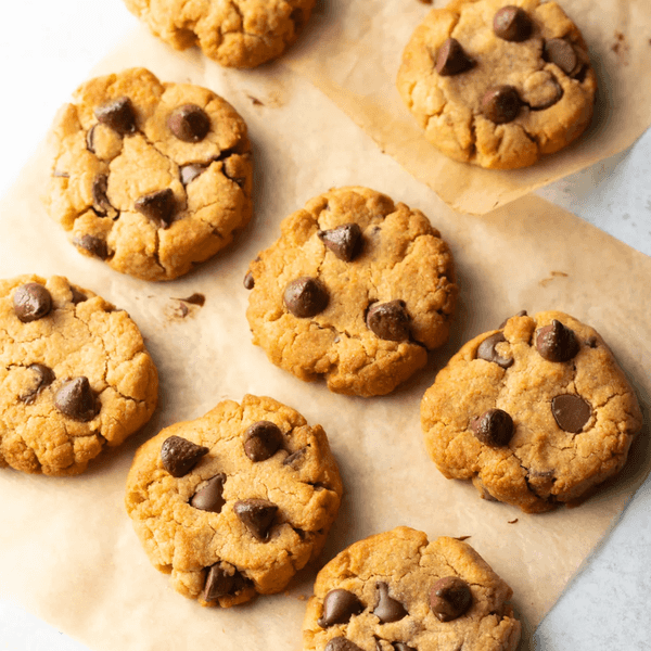 Peanut Butter Chocolate Chip Air Fryer Cookies