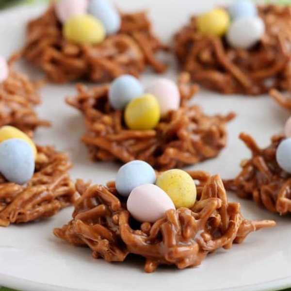 Peanut Butter Chocolate Nests
