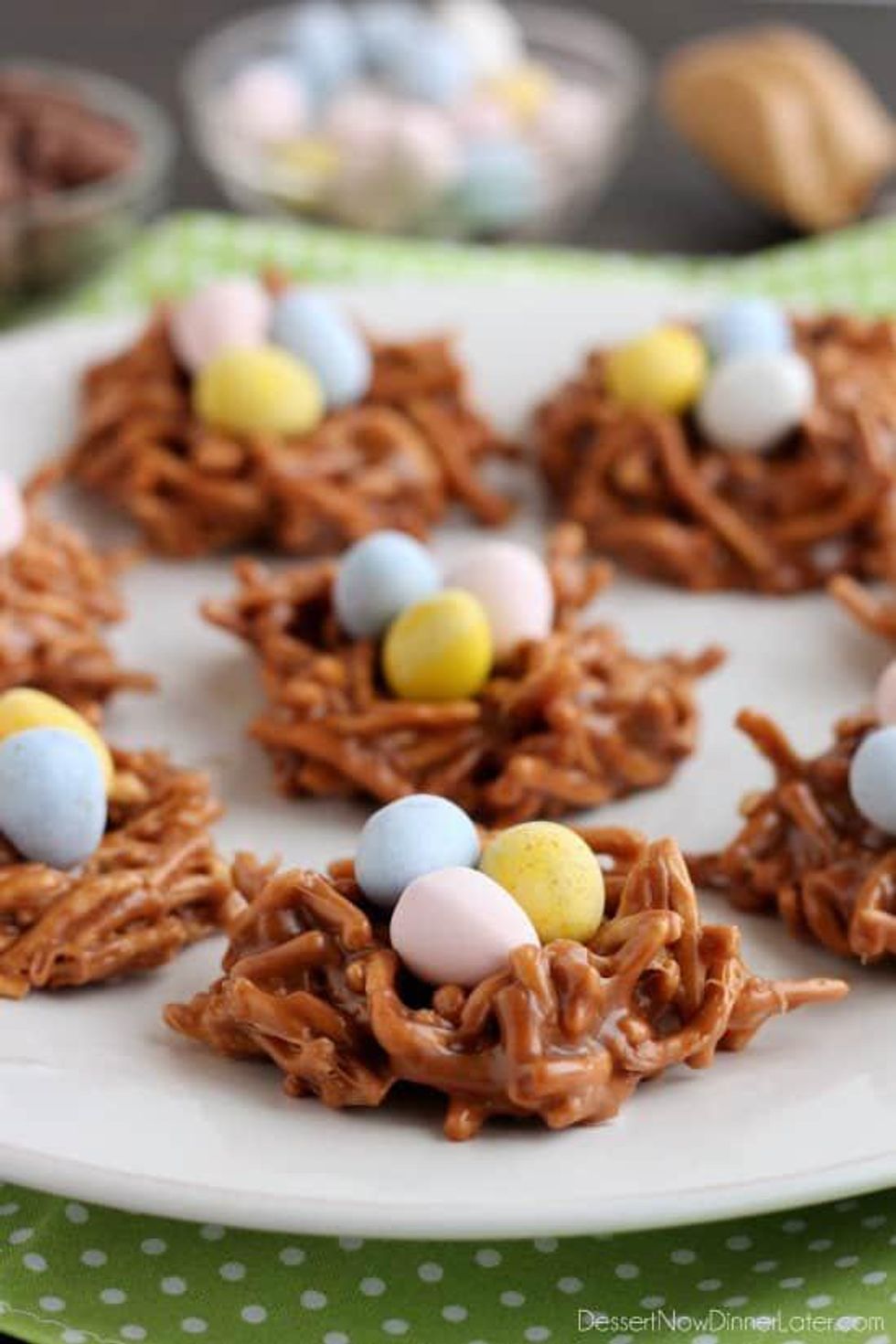 Peanut Butter Chocolate Nests
