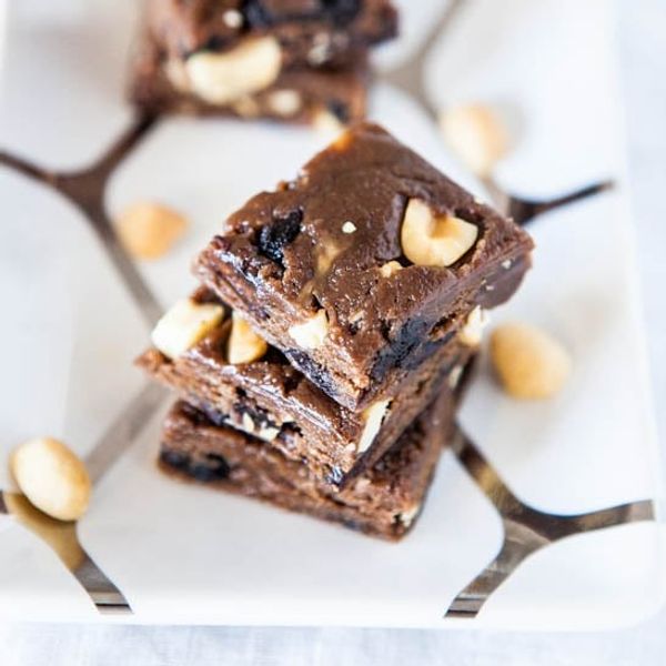 Peanut Butter + Jelly Chocolate Protein Fudge