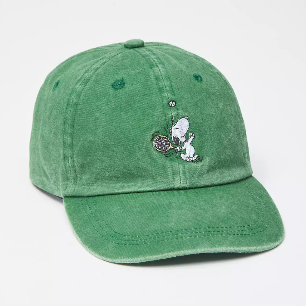 Peanuts Snoopy Tennis Washed Dad Hat
