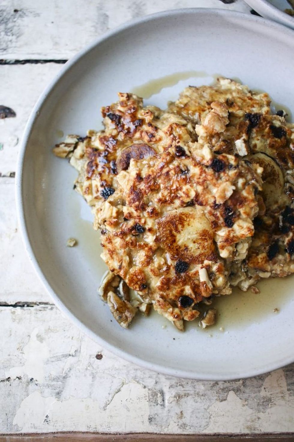 Pecan Banana Matzo Pancakes